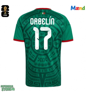 Mexico Orbelin Pineda #17 Replika Hjemmebanetrøje VM 2026 Kortærmet